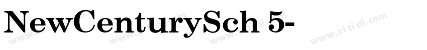 NewCenturySch 5字体转换 NewCenturySch 5字体转换